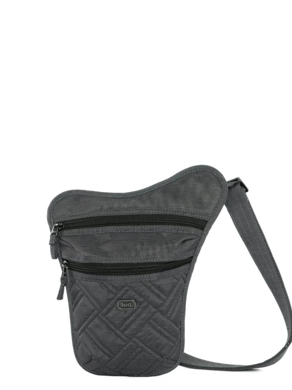 LUG - Slingshot Convertible Crossbody Bag in Brushed grey